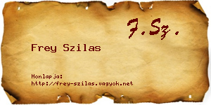 Frey Szilas névjegykártya